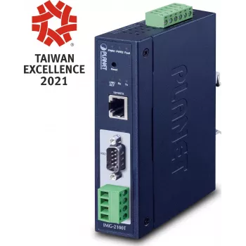 PLANET IMG-2100T Przemysłowy konwerter mediów Gigabit, 1x RJ45 na 1x SFP, -40 do 75°C
