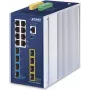 PLANET TSN-6325-8T4S4X Przemysłowy zarządzalny switch TSN L3 z 8x GbE RJ45, 4x 1G/2.5G SFP, 4x 10G SFP+