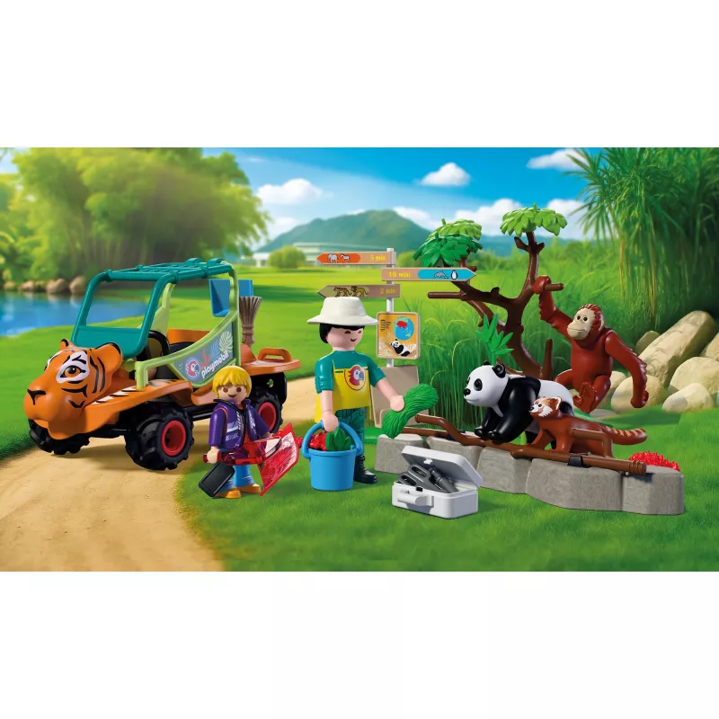 PLAYMOBIL 72072 Animals & Friends Zoo Animal Care Vehicle
