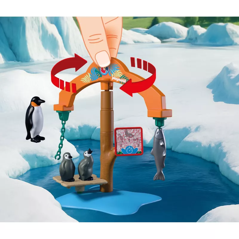 PLAYMOBIL 72073 Animals & Friends Zoo Ice Expedition Zestaw do zabawy