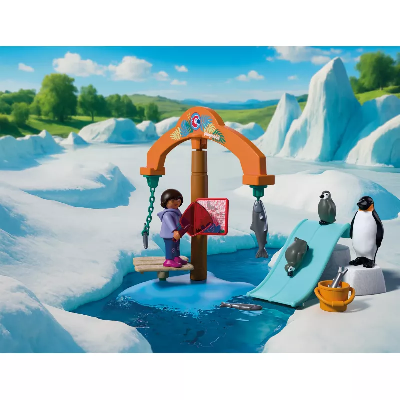 PLAYMOBIL 72073 Animals & Friends Zoo Ice Expedition Zestaw do zabawy