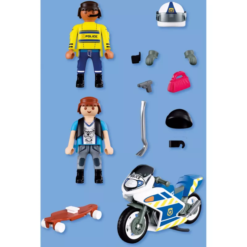 PLAYMOBIL 72079 City Action Pościg Policyjny Motocykl