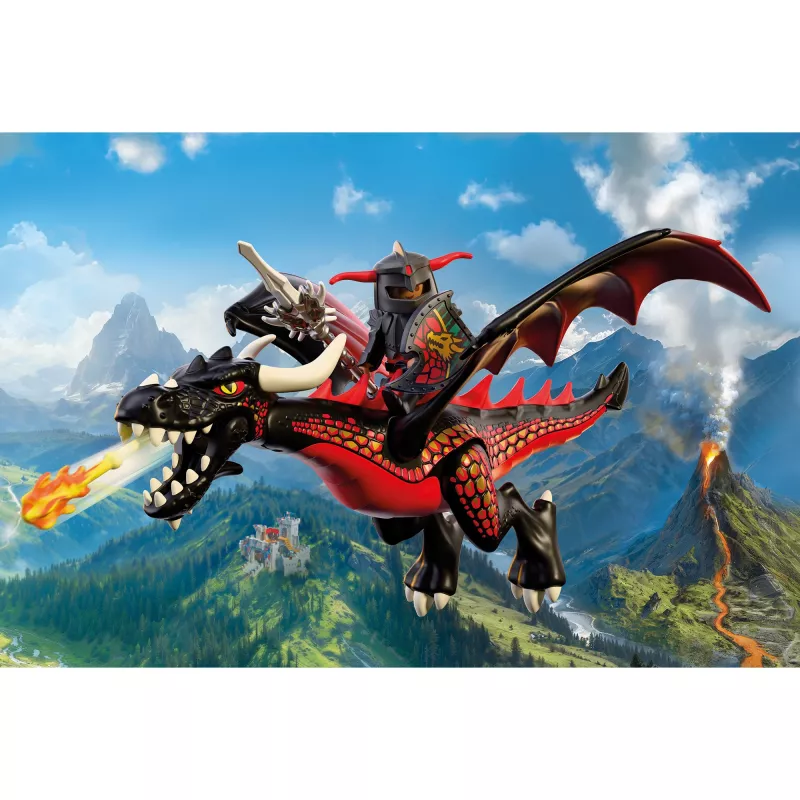 Playmobil 72114 Rycerze Czarny Smok