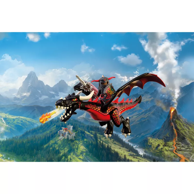 Playmobil 72114 Rycerze Czarny Smok