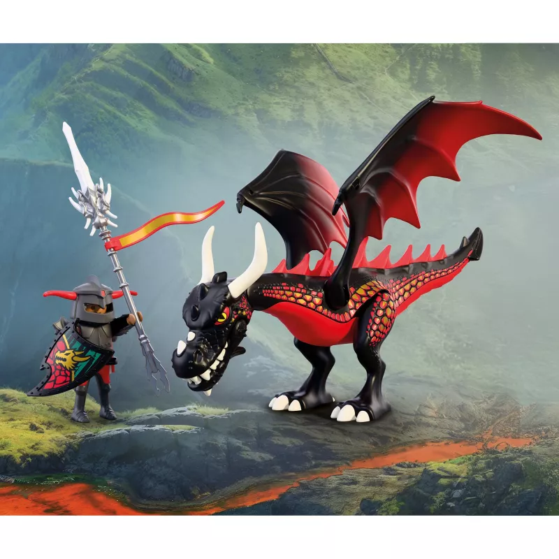 Playmobil 72114 Rycerze Czarny Smok