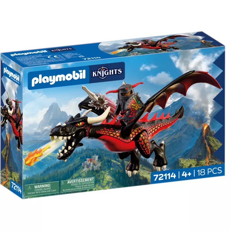 Playmobil 72114 Rycerze Czarny Smok