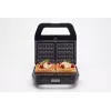 PMS 4-in-1 MELTO Sandwich Maker with Interchangeable Plates for Sandwich, Waffle, Grill, Cookie/Nut, 800W, Black/Silver