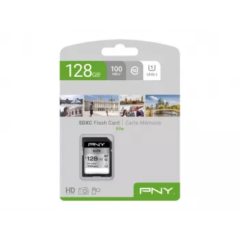PNY Elite 128GB SDXC UHS-I U1 Class 10 karta pamięci - do 100MB/s odczytu