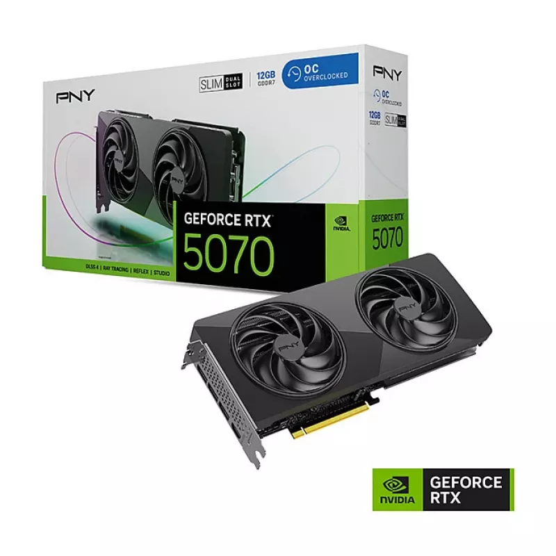 Karta graficzna PNY GeForce RTX 5070 Slim OC 12GB GDDR7