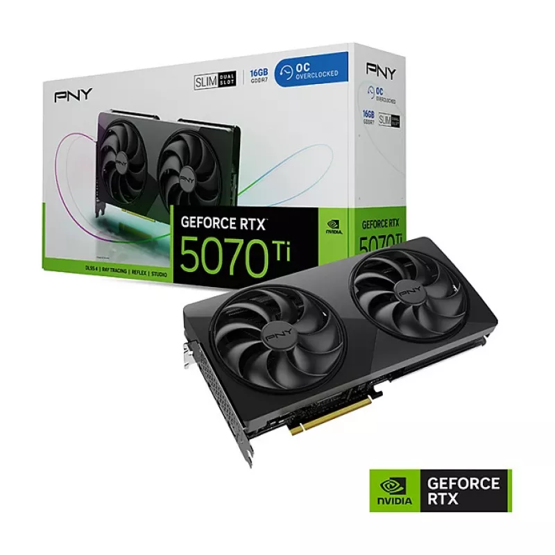 Karta graficzna PNY GeForce RTX 5070 Ti Slim OC 16GB GDDR7 PCIe 5.0