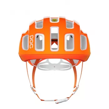 POC Ventral Lite Kask rowerowy Rozmiar M Fluorescencyjny Pomarańczowy/AVIP Biały