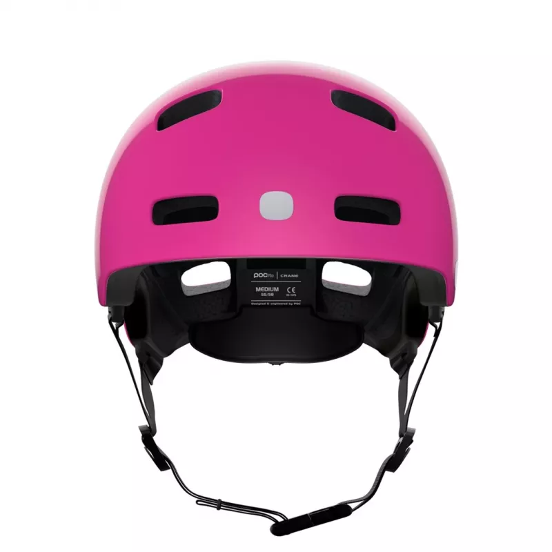 Kask rowerowy dziecięcy POCito Crane MIPS - Fluorescencyjny różowy - Rozmiar M (55-58 cm)