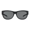 POLAROID ANCILLARIES PLD9004SDL5 Okulary przeciwsłoneczne unisex - czarna oprawka, szare soczewki polaryzacyjne, kształt kwadratowy