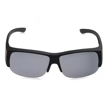 Polaroid Ancillaries PLD9007SDL5 Okulary przeciwsłoneczne unisex - czarna oprawka, szare soczewki polaryzacyjne