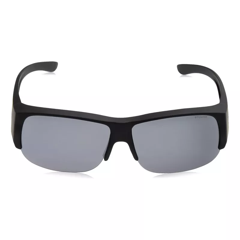 Polaroid Ancillaries PLD9007SDL5 Okulary przeciwsłoneczne unisex - czarna oprawka, szare soczewki polaryzacyjne