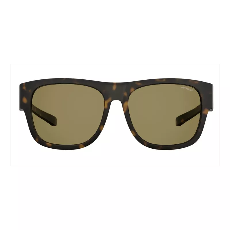 Polaroid Ancillaries PLD9010SN9P Unisex Okulary Przeciwsłoneczne Prostokątne - Czarna Oprawka Szare Soczewki Polaryzacyjne