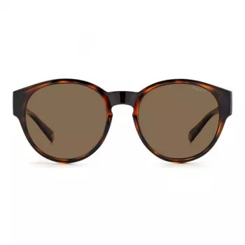 Polaroid Ancillaries PLD9017S086 Okulary przeciwsłoneczne unisex - Oprawka Havana/Tortoise, brązowe soczewki polaryzacyjne