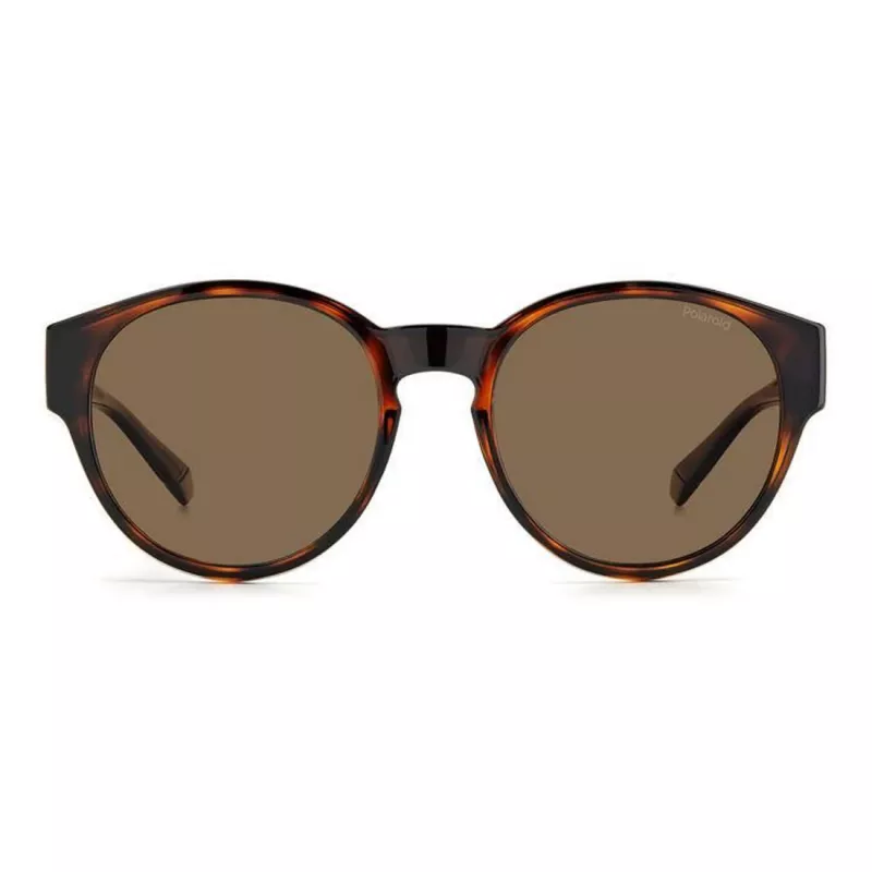 Polaroid Ancillaries PLD9017S086 Okulary przeciwsłoneczne unisex - Oprawka Havana/Tortoise, brązowe soczewki polaryzacyjne
