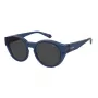 Polaroid Ancillaries PLD9017SPJP Unisex Square Pilot Sunglasses - Czarna oprawka, szare soczewki polaryzacyjne
