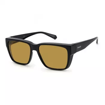 Polaroid Ancillaries PLD9018S807 Unisex Okulary Przeciwsłoneczne Kwadratowe - Oprawka Havana, Brązowe Soczewki Polaryzacyjne