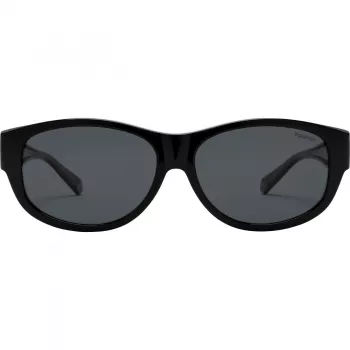 Polaroid Ancillaries PLD9020S08A Unisex Okulary Przeciwsłoneczne dla Dzieci - Czarna Oprawka, Szare Soczewki Polaryzacyjne