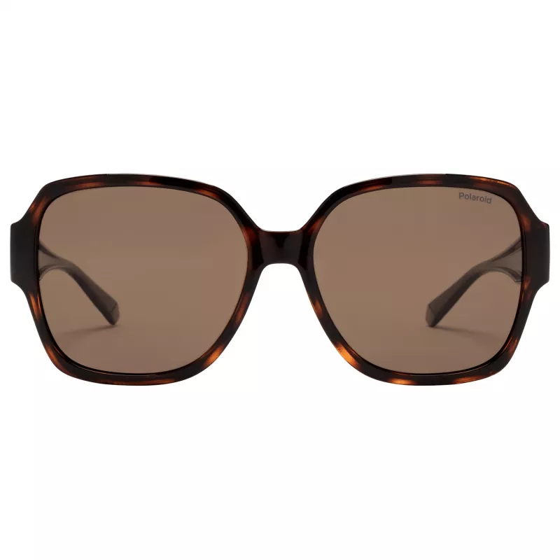 Okulary przeciwsłoneczne unisex Polaroid Ancillaries PLD9021S086 - Oprawka Havana Tortoise, soczewki brązowe polaryzacyjne