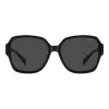 Polaroid Ancillaries PLD9021S807 Unisex Okulary Przeciwsłoneczne Prostokątne - Czarna Oprawka, Szare Soczewki Polaryzacyjne