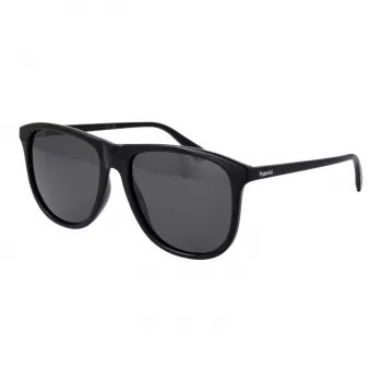 Okulary przeciwsłoneczne Polaroid męskie PLD4178S58807 polaryzacyjne - czarna oprawka, szare szkła 58mm