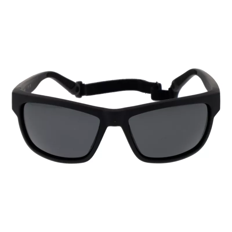 POLAROID Men's PLD7031S59807 Polarized Sunglasses - Black Frame Grey Lens 59mm