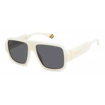 Polaroid PLD 6209/S XVK/6 Unisex Kwadratowe Okulary Przeciwsłoneczne - Oprawka Havana, Szare Soczewki Polaryzacyjne