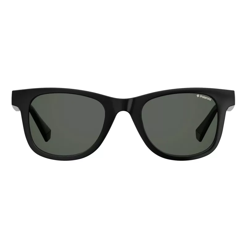 POLAROID PLD1016SNEW80 Męskie okulary przeciwsłoneczne z polaryzacją - czarna oprawka, szare szkła 50mm