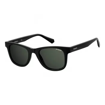 POLAROID PLD1016SNEW80 Męskie okulary przeciwsłoneczne z polaryzacją - czarna oprawka, szare szkła 50mm
