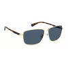 POLAROID PLD2119GSJ5GC Okulary przeciwsłoneczne męskie Aviator - Złota oprawa, zielone soczewki polaryzacyjne