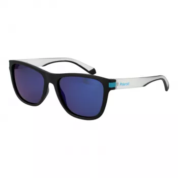 POLAROID PLD2138S560VK Unisex Rectangular Polarized Sunglasses - Havana Brown
