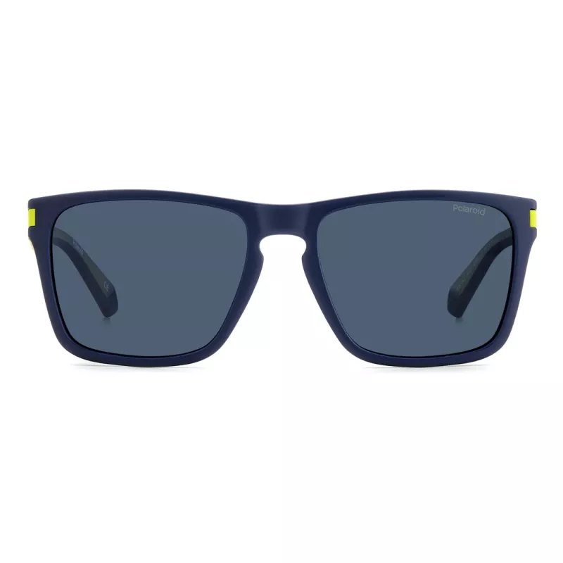Polaroid PLD2139SFLL Uniseksowe Okulary Przeciwsłoneczne Prostokątne - Czarna Oprawka Szare Szkła 56mm