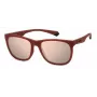 Polaroid PLD2140ST9H Okulary przeciwsłoneczne unisex - czarna oprawka, szare soczewki polaryzacyjne, 55 mm
