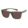 Polaroid PLD2141S0L9 Unisex Okulary Przeciwsłoneczne Prostokątne - Oprawka Havana, Brązowe Soczewki Polaryzacyjne