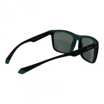 POLAROID PLD2141S563OL Okulary przeciwsłoneczne unisex - oprawka Havana, zielone soczewki polaryzacyjne, 57mm