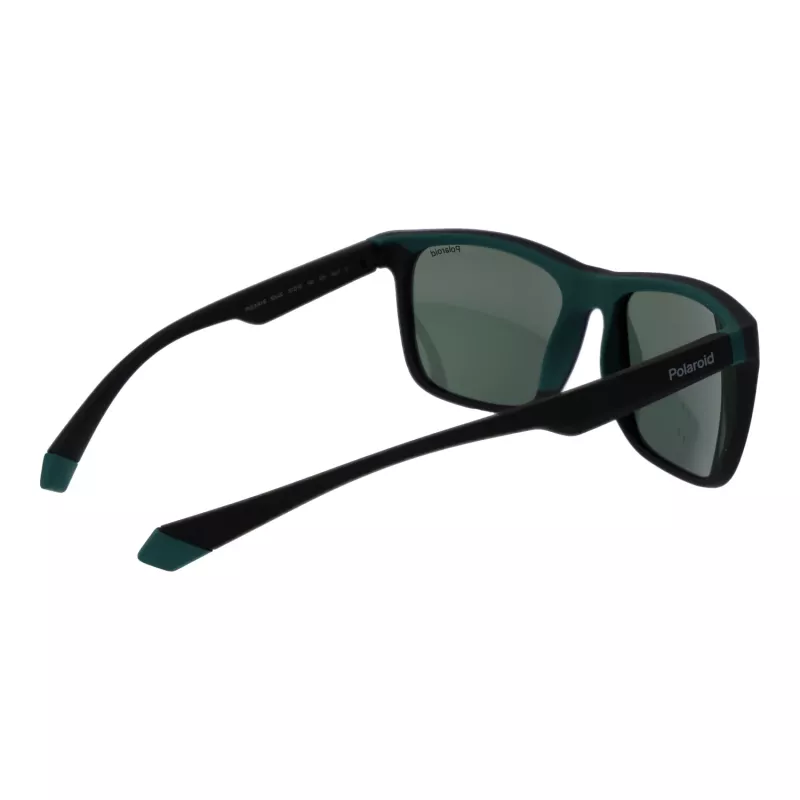 POLAROID PLD2141S563OL Okulary przeciwsłoneczne unisex - oprawka Havana, zielone soczewki polaryzacyjne, 57mm
