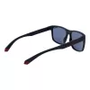 POLAROID PLD2149S57PJP Okulary przeciwsłoneczne męskie prostokątne polaryzacyjne - czarna oprawka szare szkła 57mm