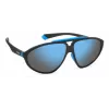 Polaroid PLD2151/S Unisex Pilot Sunglasses - Black Frame Grey Polarized Lens 62mm