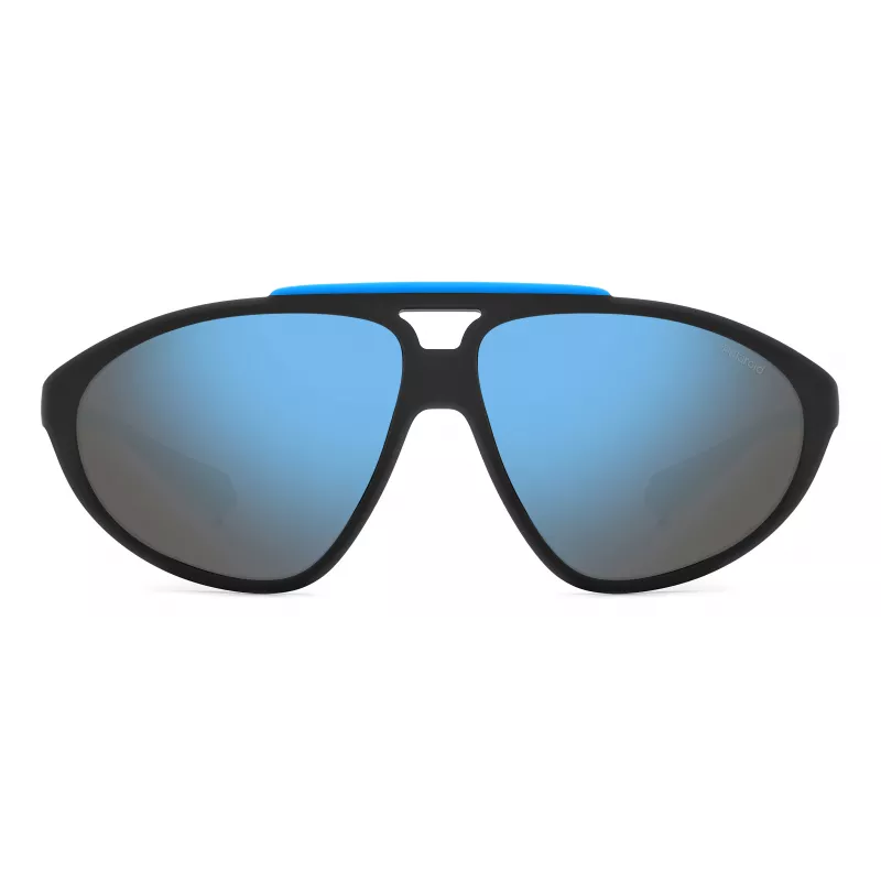 Polaroid PLD2151/S Unisex Pilot Sunglasses - Black Frame Grey Polarized Lens 62mm