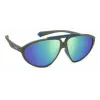 POLAROID PLD2151/S Okulary przeciwsłoneczne unisex Oprawka Havana Zielone soczewki polaryzacyjne 62mm