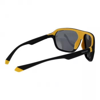 Polaroid PLD2152S58PGC Unisex Rectangular Sunglasses - Grey Frame, Grey Polarized Lenses, UV400