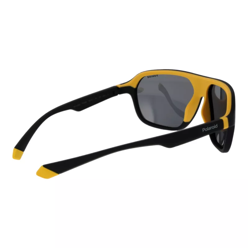 Polaroid PLD2152S58PGC Unisex Rectangular Sunglasses - Grey Frame, Grey Polarized Lenses, UV400