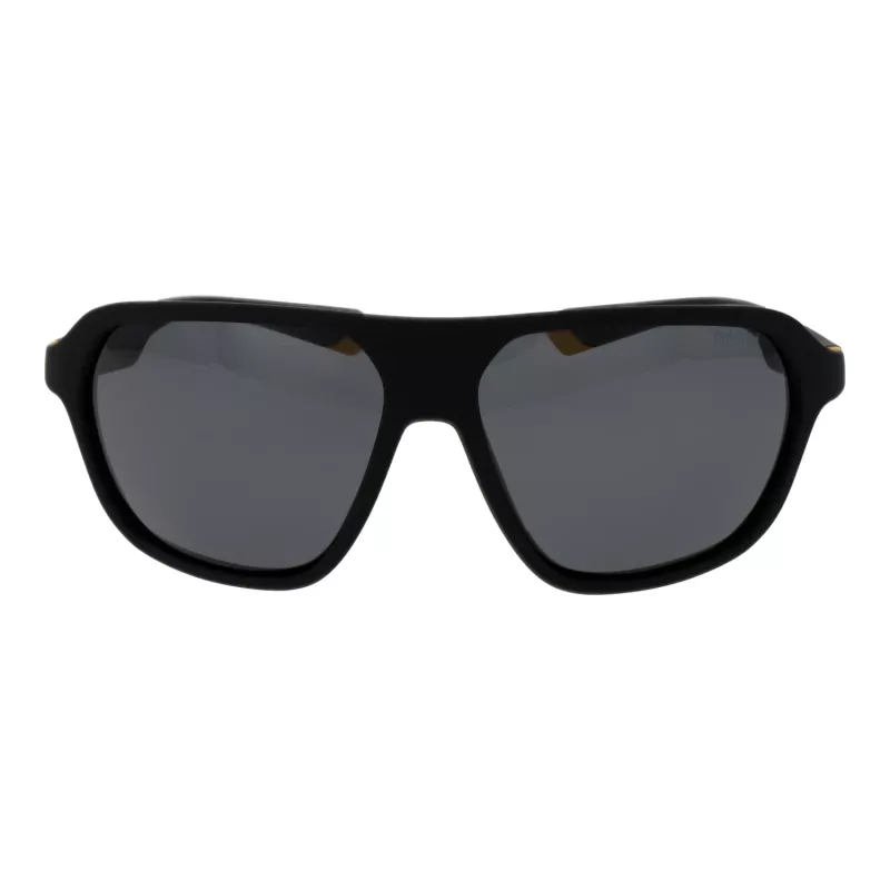 Polaroid PLD2152S58PGC Unisex Rectangular Sunglasses - Grey Frame, Grey Polarized Lenses, UV400