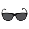 Polaroid PLD2156S56003 Unisex Prostokątne Okulary Przeciwsłoneczne - Czarna Oprawka, Szare Polaryzowane Soczewki TAC, Ochrona UV400