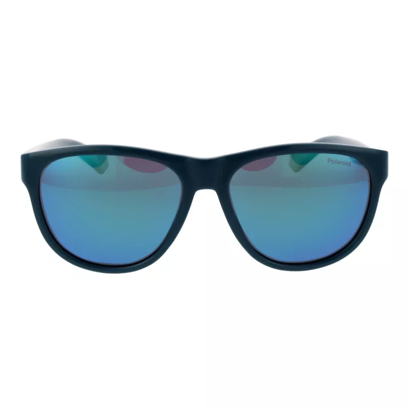 Polaroid PLD2156S56ZI9 Unisex Okulary Przeciwsłoneczne Prostokątne - Havana/Szare Polaryzowane