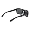 POLAROID PLD2158S58807 Męskie okulary przeciwsłoneczne z polaryzacją, prostokątne, czarna oprawka, szare szkła, 58mm