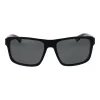 POLAROID PLD2158S58807 Męskie okulary przeciwsłoneczne z polaryzacją, prostokątne, czarna oprawka, szare szkła, 58mm